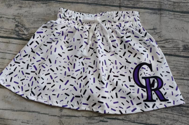 Preorder(moq 5) Baby Girls Purple CR Team Skort Bottoms