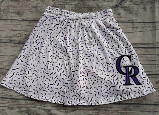 Preorder(moq 5) Adult Women Purple CR Team Skorts Bottoms