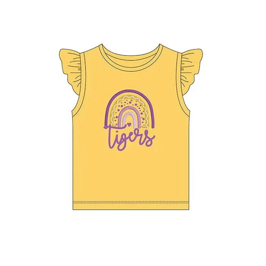 Baby Girls Tennessee Team Tigers Rainbows Top split order preorder May 26th