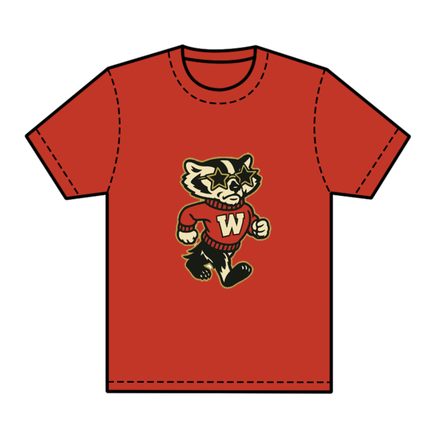 preorder(moq 5) Baby Boys Red Short Sleeves Cats W Team Tee Shirts Tops