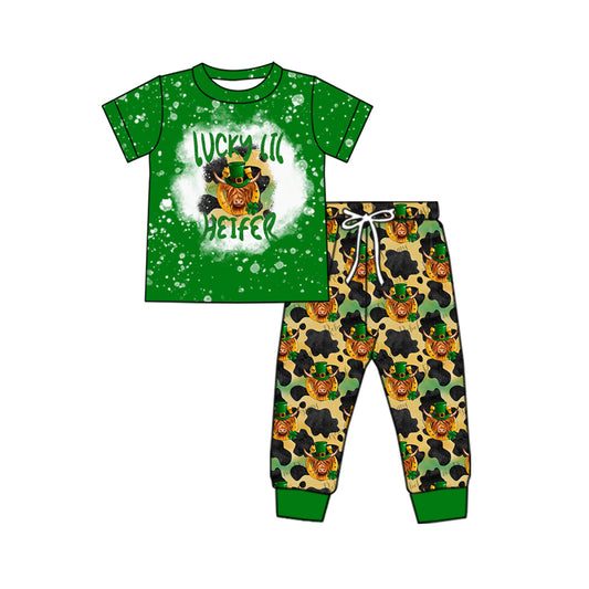 Baby Boys St Patrick Hiefer Top Pants Clothes Sets preorder(MOQ 5)