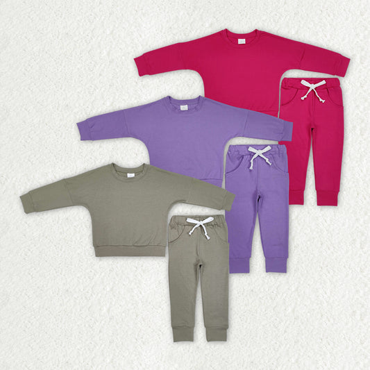 Sibling Baby Kids Cotton Shirts Pants Sports Clothes Sets