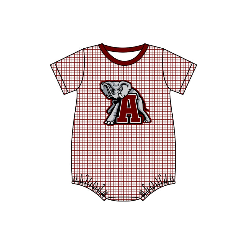 Baby Boys Alabama Team Short Sleeve Rompers preorder(moq 5)