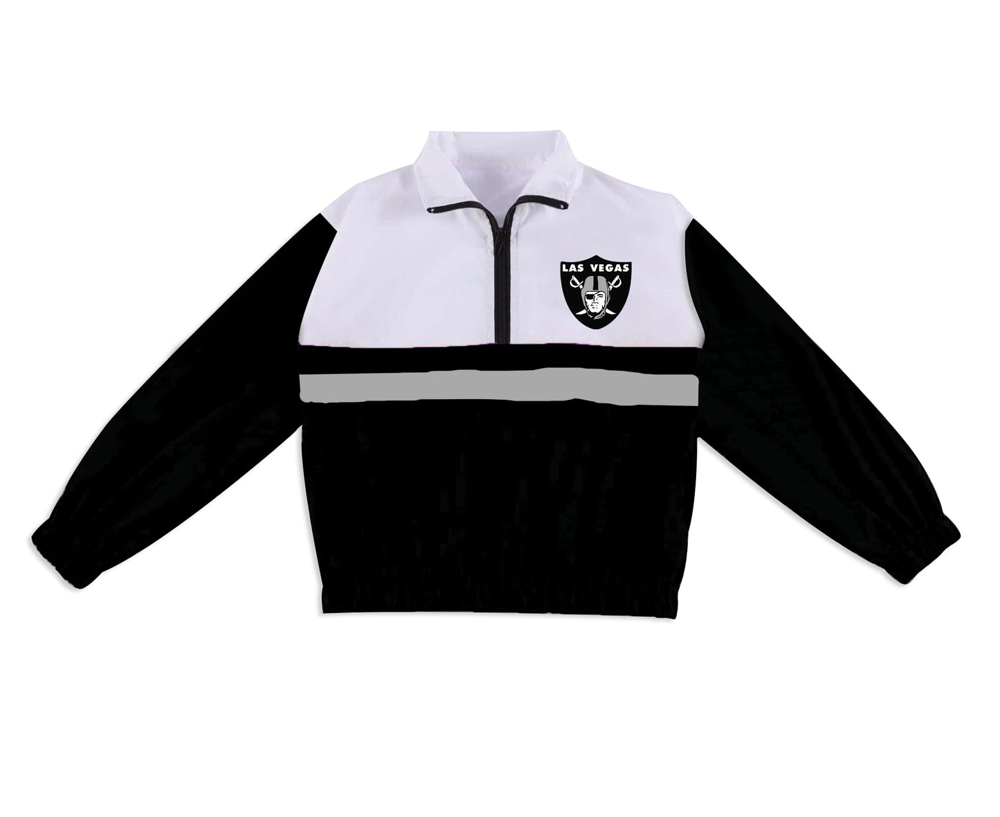 Preorder (moq 5)Baby Boys Long Sleeve Raiders Team Zip Pullovers Tops