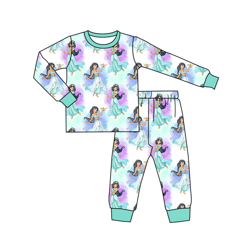 Baby Girls Princess 15 Pants Pajamas Clothes Sets preorder(moq 5)