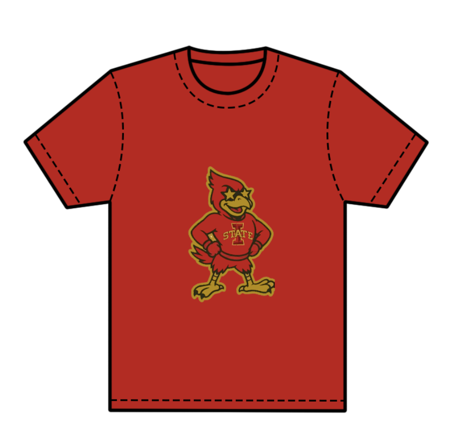 preorder(moq 5) Baby Boys Red Short Sleeves State Eagles Team Tee Shirts Tops