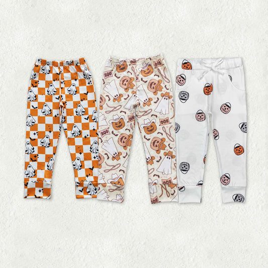 Sibling Baby Boys Halloween Ghosts Pumpkins Legging Pants Bottom