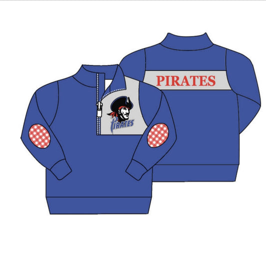 Adult Blue Pirates Team pullover Tops Preorder(moq 5)