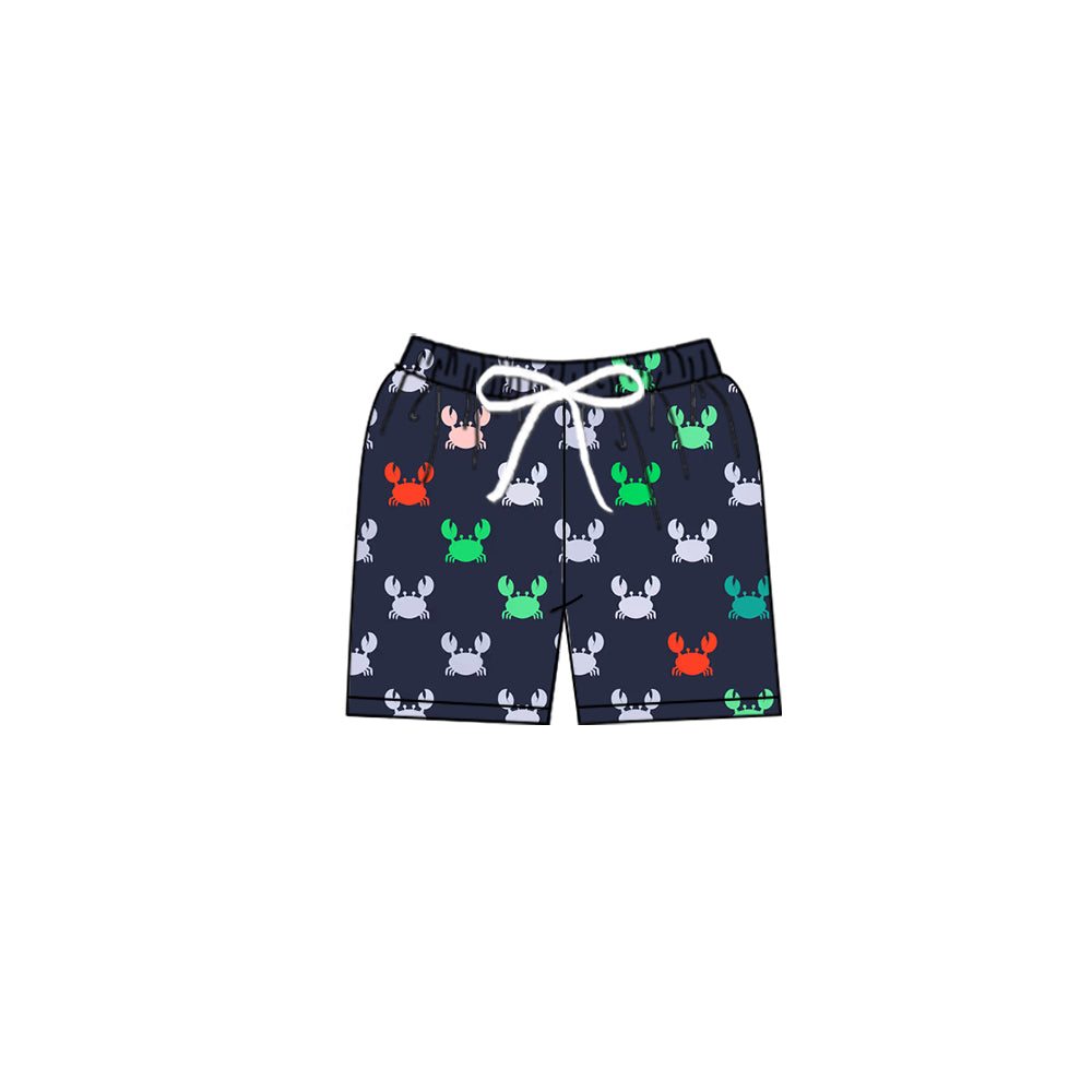Preorder(moq 5) Baby Boys Colorful Crabs Swimming Trunks Bottom