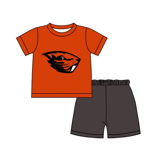 Preorder moq 5 Baby Boys Short Sleeve Shirts Top Short Team Clothes Set