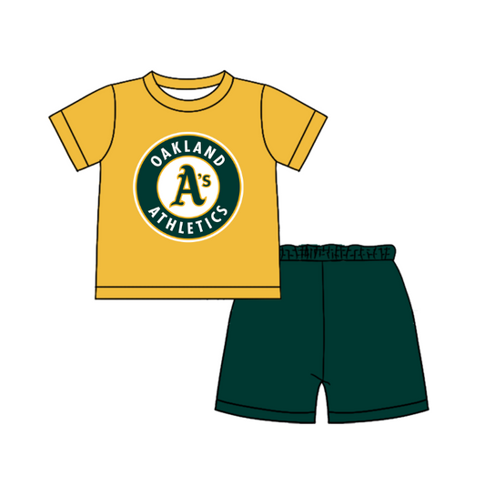 Preorder moq 5 Baby Boys Short Sleeve Shirts Top Short Team Clothes Set