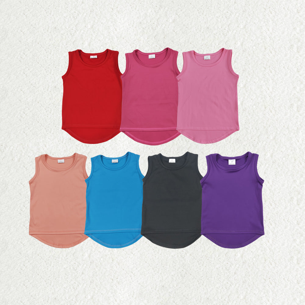 Sibling Baby Girls Sleeveless Colorful Yoga Vests Top