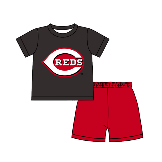 Preorder moq 5 Baby Boys Short Sleeve Shirts Top Short Team Clothes Set