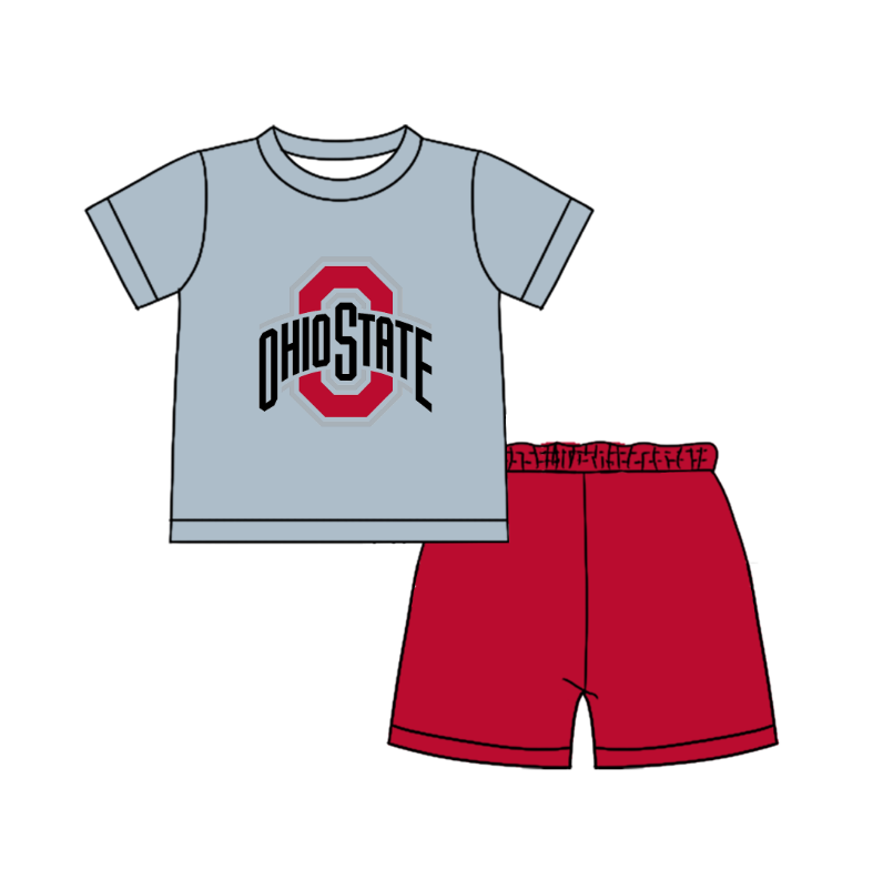 Preorder moq 5 Baby Boys Short Sleeve Shirts Top Short Team Clothes Set