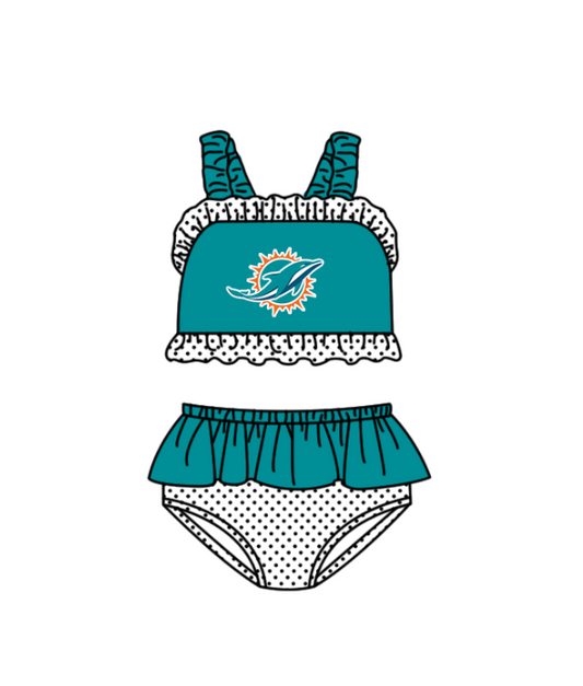 Preorder moq 5 Baby Girls Whales Strap Vest Top Bummies Short Team Swimsuits