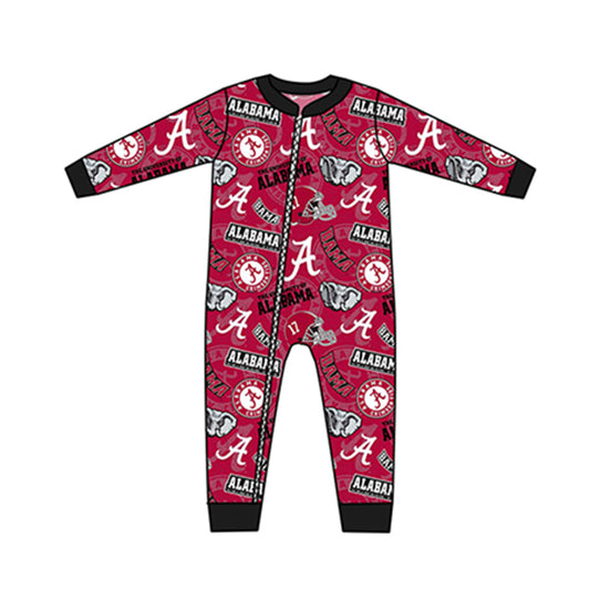 Baby Kids Team Al Long Sleeve Zip Rompers preorder(moq 5)