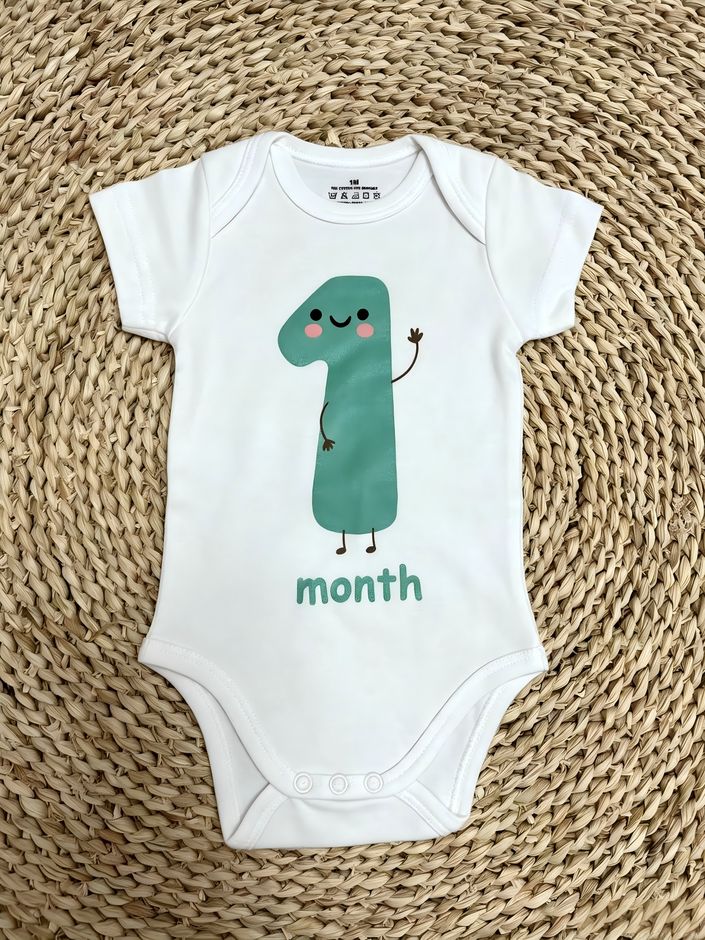 Sibling Baby Boys Girls Short Sleeve Vinyl Rompers