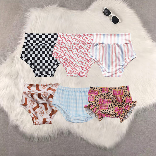 Sibling Baby Girls Boots Leopard Summer Bummies Bottoms