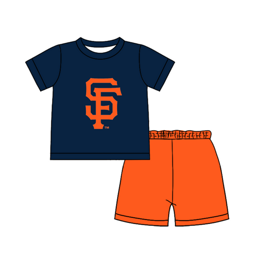 Preorder moq 5 Baby Boys Short Sleeve Shirts Top Short Team Clothes Set