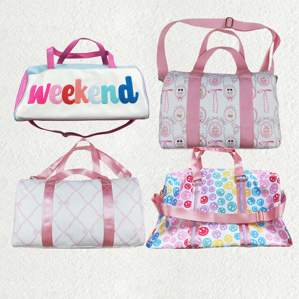 Sibling Smiles Bows Duffel Gym Backpacks