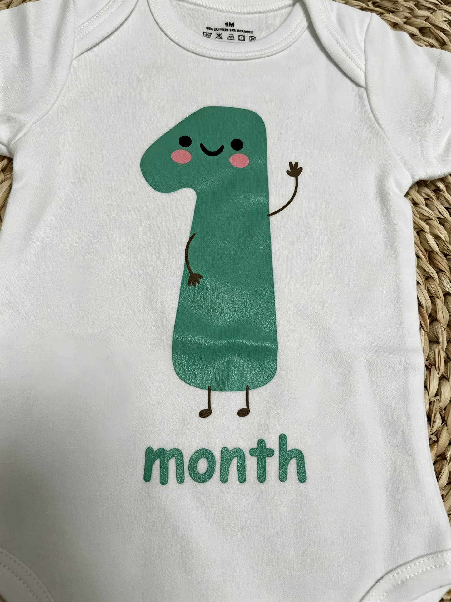 Sibling Baby Boys Girls Short Sleeve Vinyl Rompers