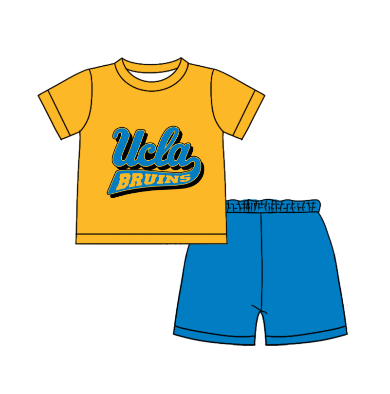 Preorder moq 5 Baby Boys Short Sleeve Shirts Top Short Team Clothes Set