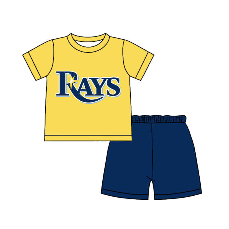 Preorder moq 5 Baby Boys Short Sleeve Shirts Top Short Team Clothes Set