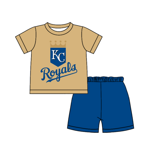 Preorder moq 5 Baby Boys Short Sleeve Shirts Top Short Team Clothes Set