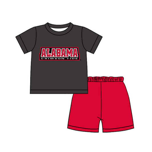 Preorder moq 5 Baby Boys Short Sleeve Shirts Top Short Team Clothes Set