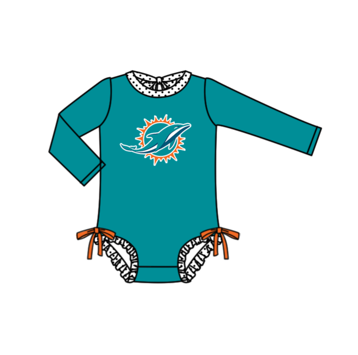 Preorder moq 5 Baby Girls Whales Long Sleeve Team Swimsuits