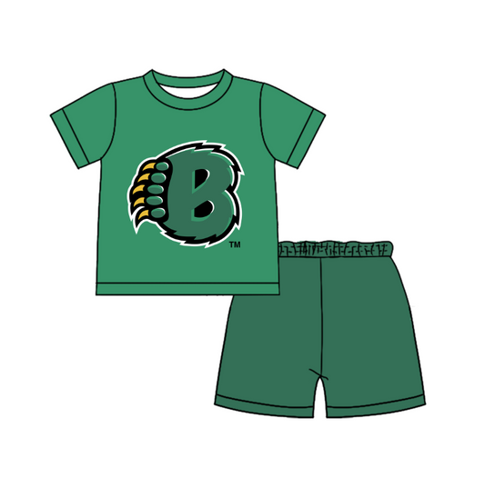Preorder moq 5 Baby Boys Short Sleeve Shirts Top Short Team Clothes Set