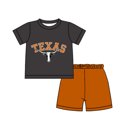 Preorder moq 5 Baby Boys Short Sleeve Shirts Top Short Team Clothes Set