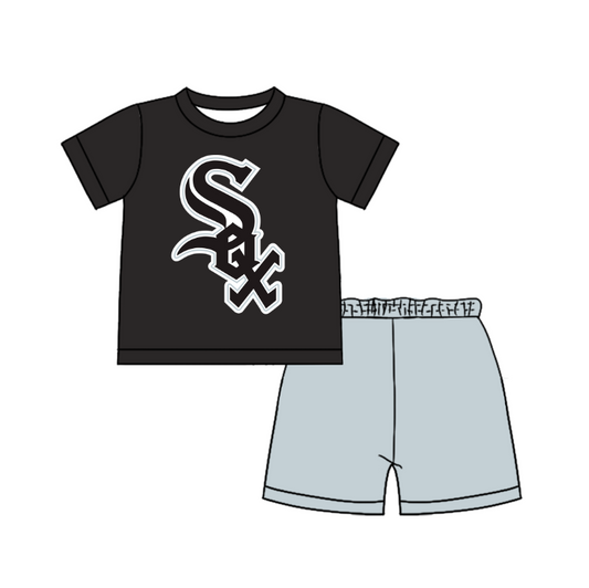 Preorder moq 5 Baby Boys Short Sleeve Shirts Top Short Team Clothes Set