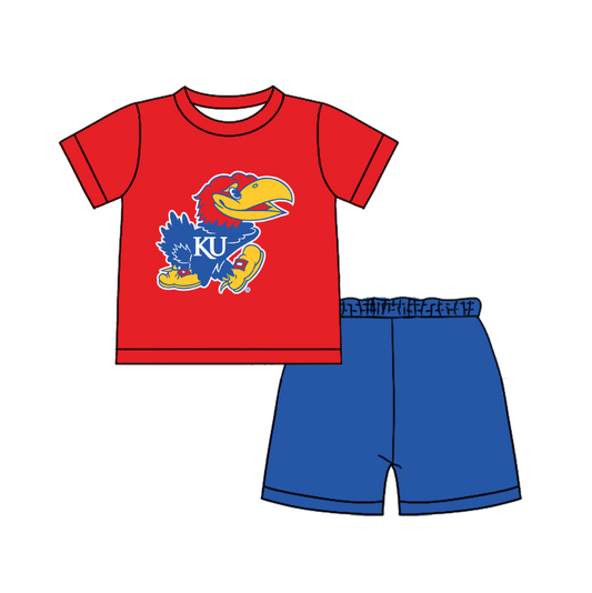 Preorder moq 5 Baby Boys Short Sleeve Shirts Top Short Team Clothes Set