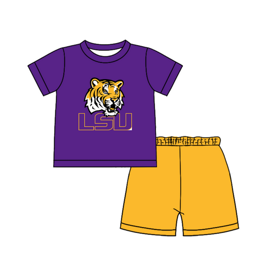 Preorder moq 5 Baby Boys Short Sleeve Shirts Top Short Team Clothes Set