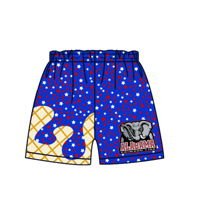 Preorder (moq 5)Baby Boys Alabama Drip 4th Of July Team Shorts Bottoms