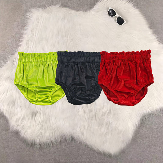 Sibling Baby Girls Velvet Bummies Bottoms