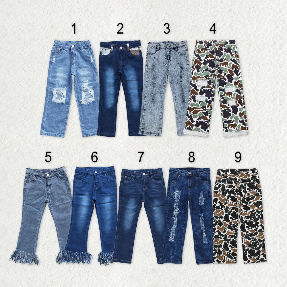 Sibling Baby Boys Girls Leggings Denim Pants Jeans