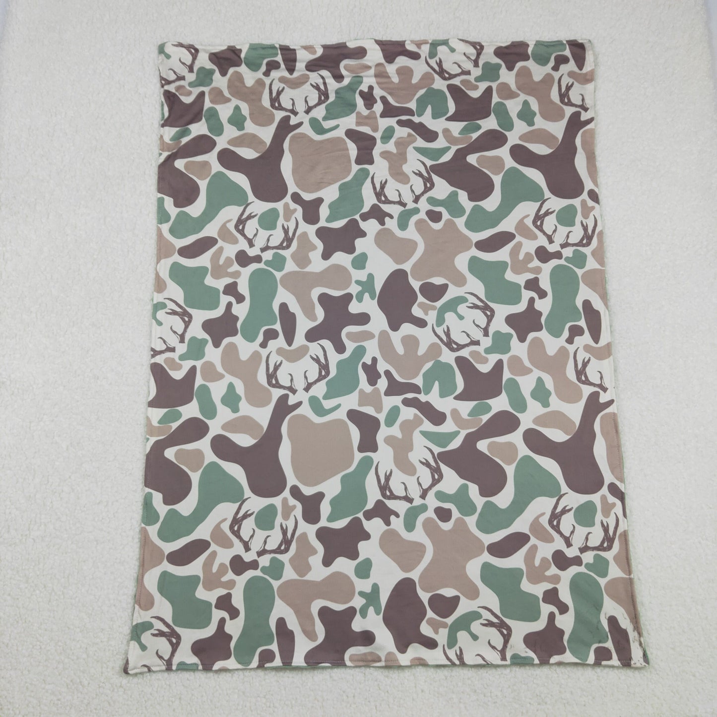Baby Kids Green Khaki Deer Camo Hunting Blankets