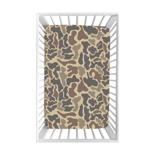 Preorder(moq 5) Baby Camo Grey Hunting Bed Sheets One Layer Milk Silk
