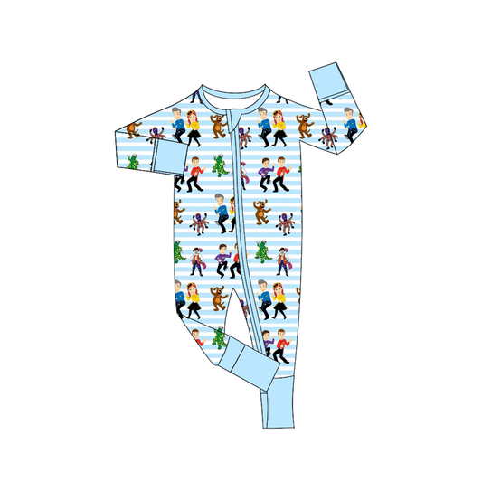 Baby Infant Kids Cartoon Dogs Zip Rompers preorder split order Nov 27th