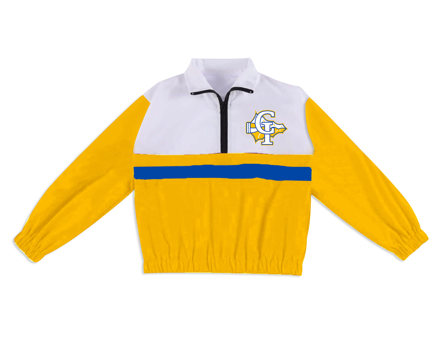 Preorder (moq 5)Baby Boys Long Sleeve CI Indians Team Zip Pullovers Tops