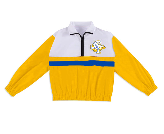 Preorder (moq 5)Baby Boys Long Sleeve CI Indians Team Zip Pullovers Tops