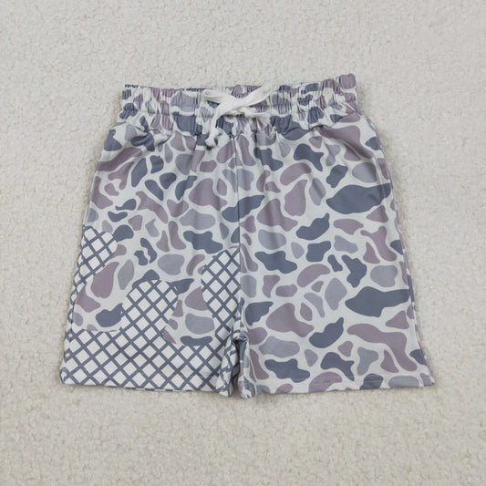 Baby Boys Grey Camo Drip Team Shorts Bottom