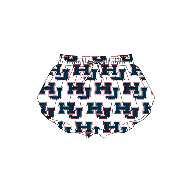 Preorder(moq 5) Baby Girls HJ Plaid Yoga Team Ruffle Shorts