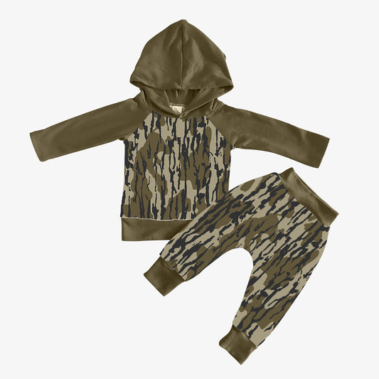 Baby Boys Bottomland Hooded Top Pants Outfits Clothes Sets preorder(MOQ 5)