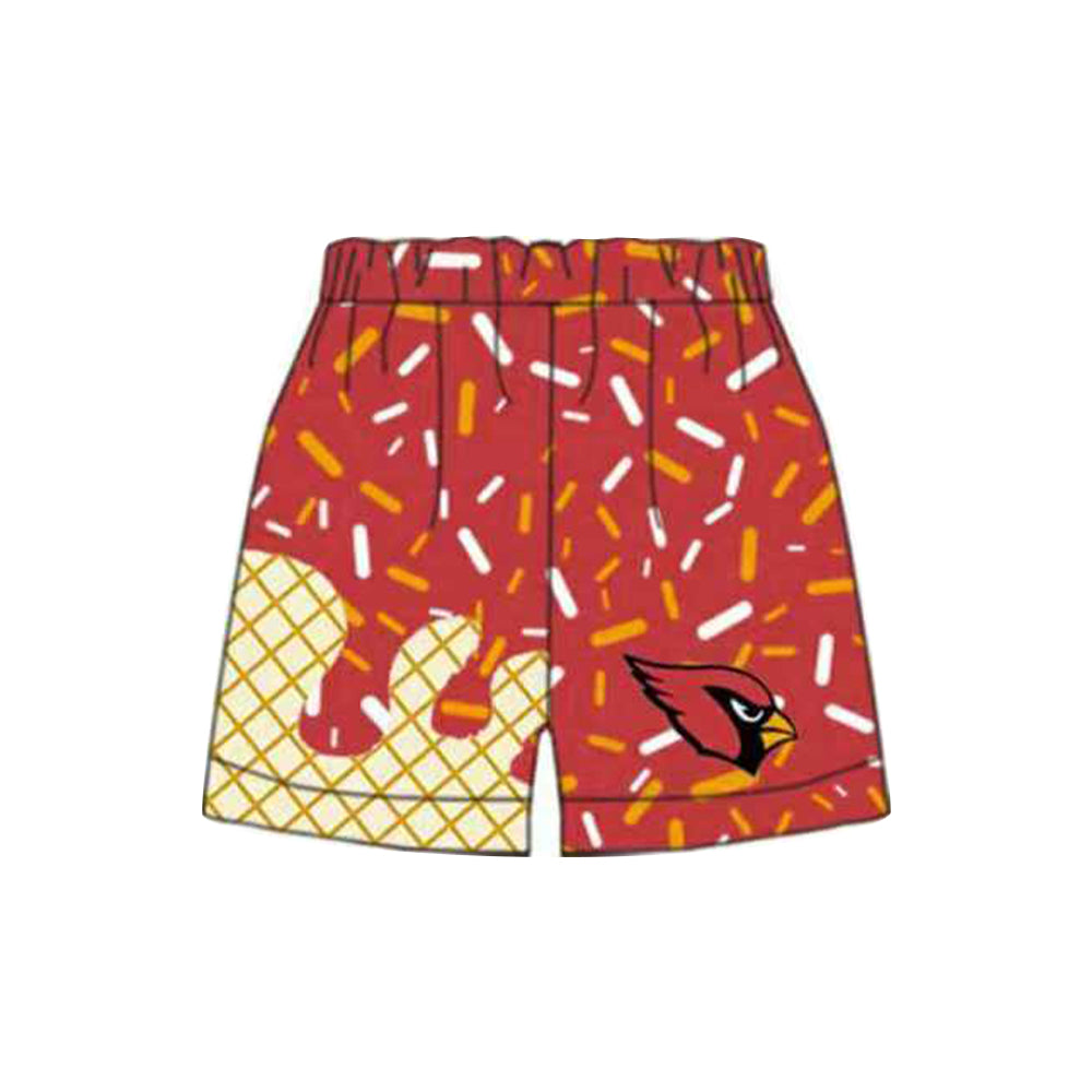 Preorder(moq 5) Adult Men Red Drip Eagle Team Shorts Bottoms