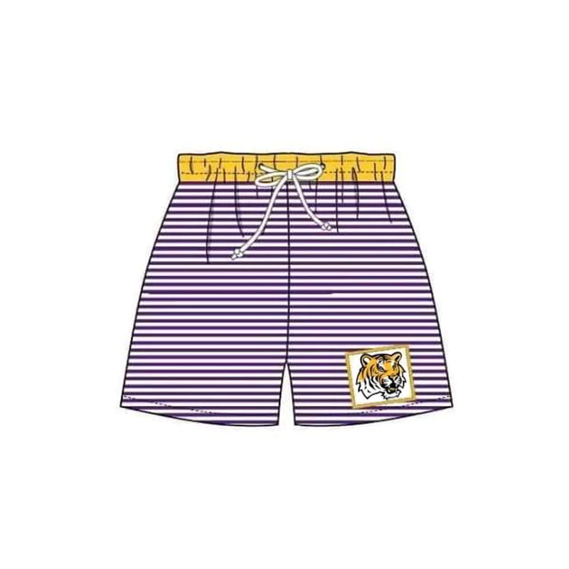 Baby boys team tiger trunks swimsuits preorder (moq 5)