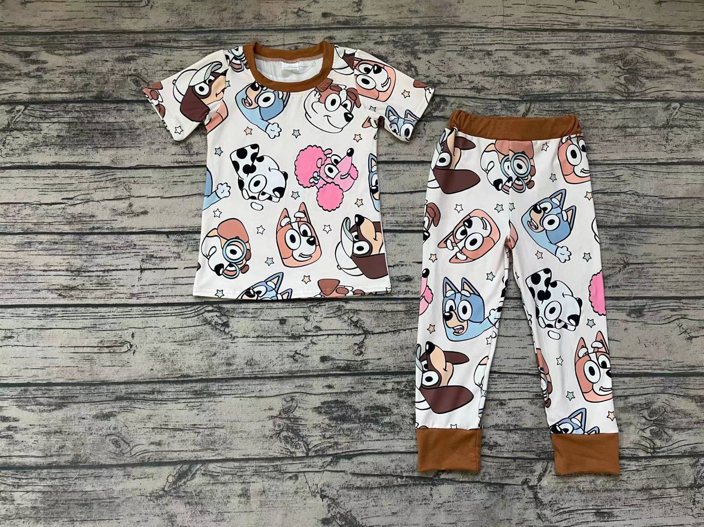 Baby Kids Cute Dogs Pajamas Clothes Sets