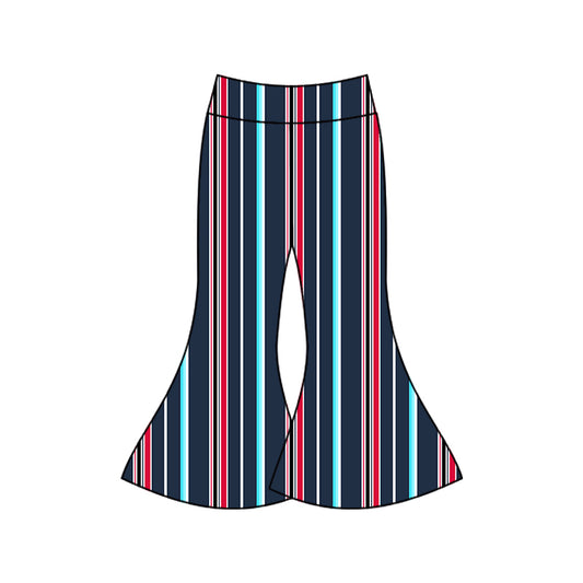 Baby Girls Western Navy Stripes Bell Pants preorder(moq 5)